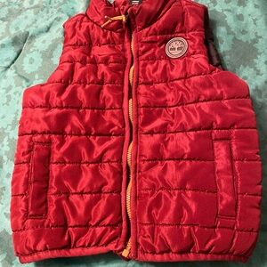 Red Kids Timberland Puffer Vest